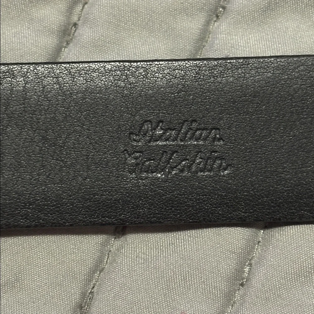 Remo Tulliani Black Woven Italian calfskin Belt